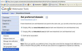 Google Webmaster Tools